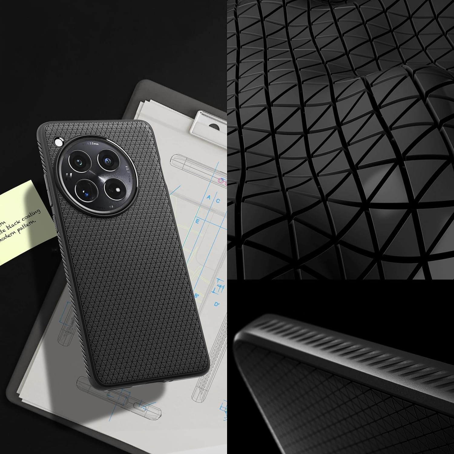 Etui Spigen Liquid Air do OnePlus 12, czarne